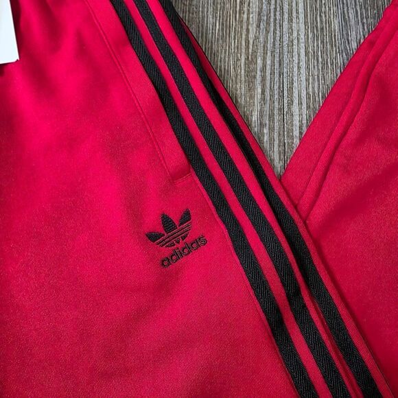 Adidas Originals Superstar Firebird Track Pants Red Black Men's Small S IZ0034 - Picture 3 of 11